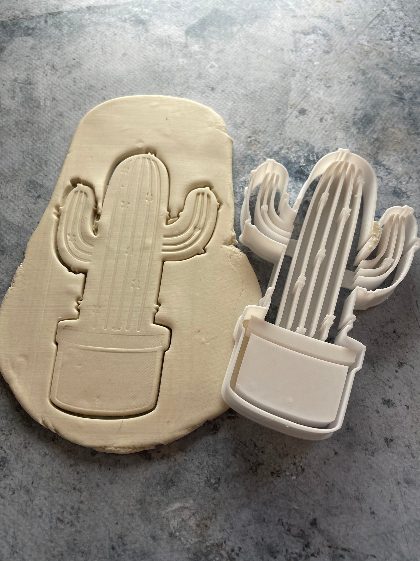 Emporte-pièce - Cactus -  pâte à sucre, pâte à modeler-Décoration gâteau-Fait maison-France 3D