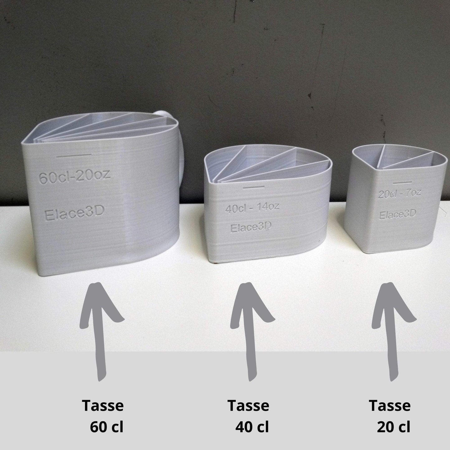ELACE Tasse Cup de 60cl 20oz - 6 canaux pour Peinture Acrylique Liquide Fluide, Technique Acrylique Pouring ou coulée - Made in France DIY